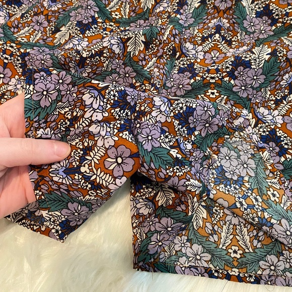 Nasty Gal flower boho long sleeved romper size 2 - Picture 5 of 16